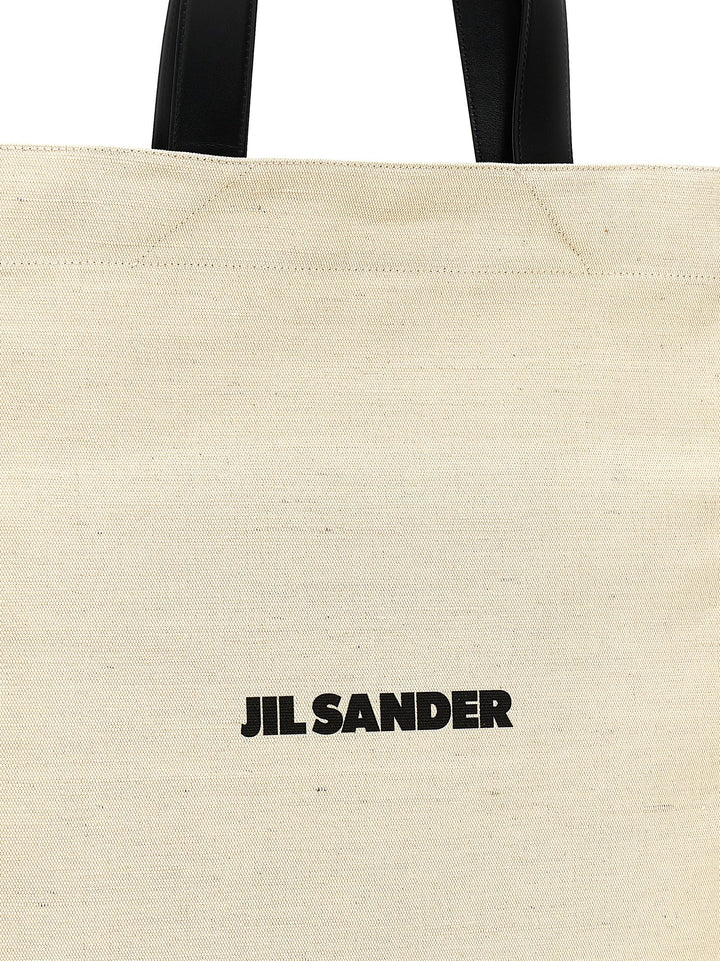 Jil Sander Bicolor Jute Tote Bag