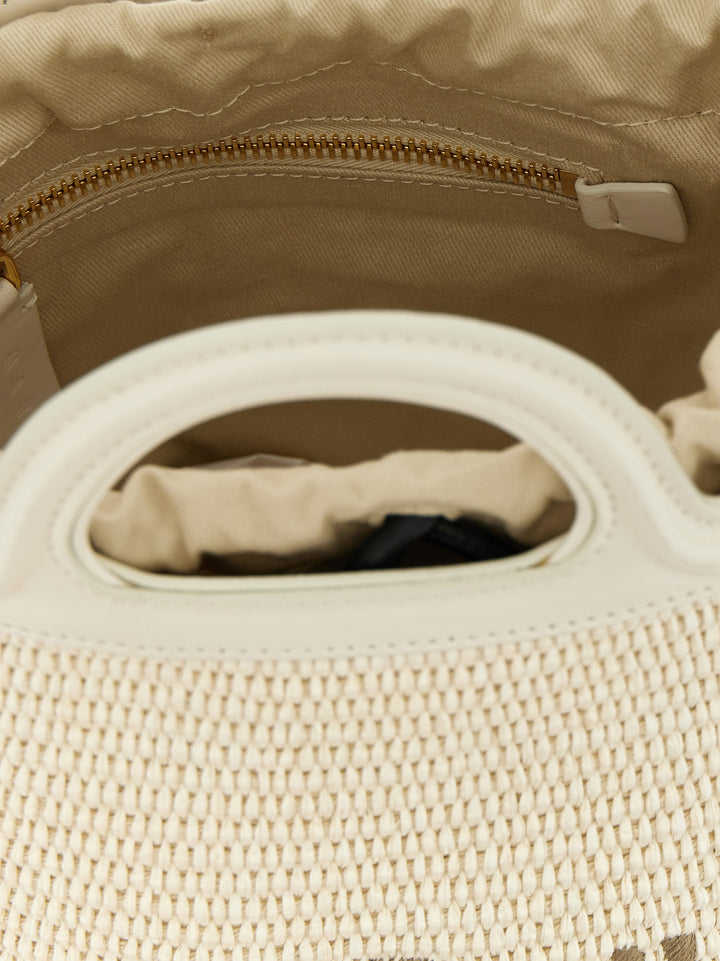 Marni White Cotton Handbag
