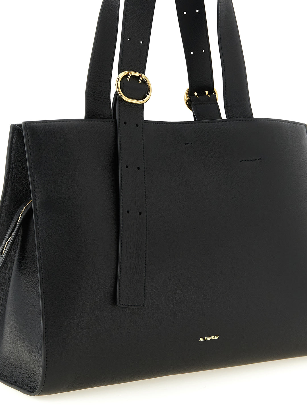 Jil Sander Black Calfskin Tote Bag