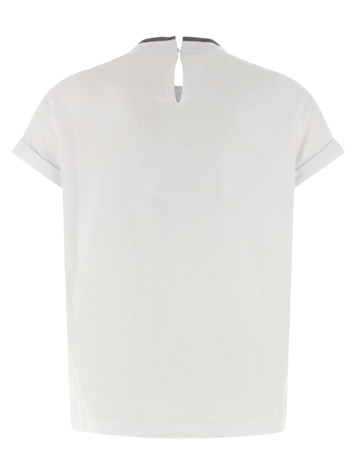Brunello Cucinelli White Cotton T-Shirt