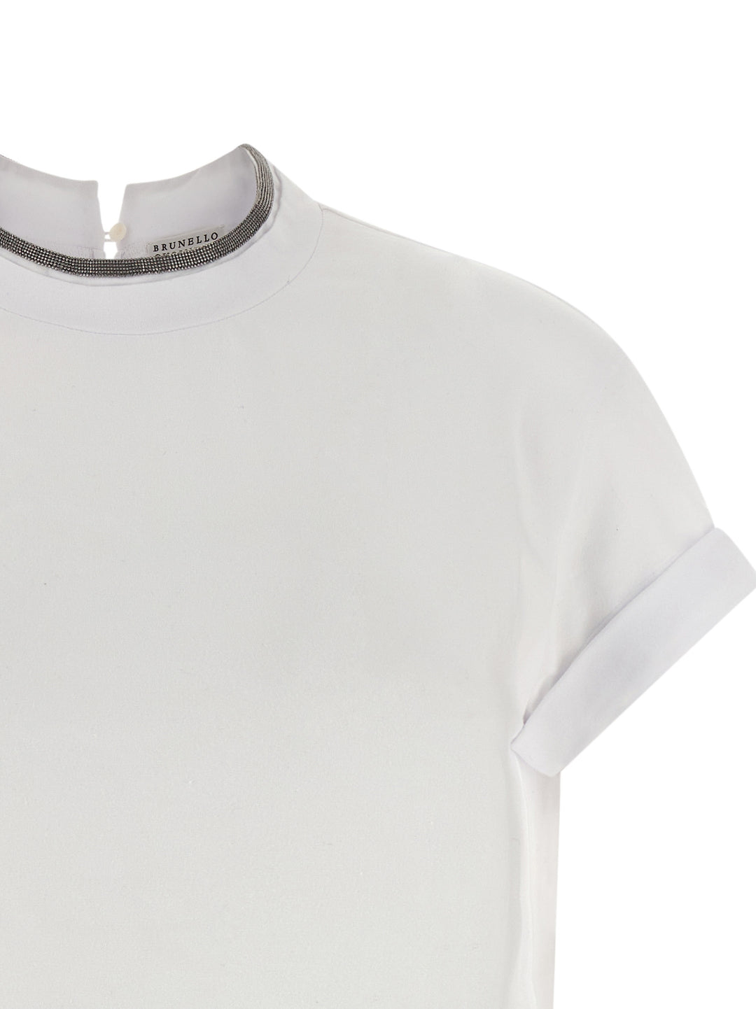 Brunello Cucinelli White Cotton T-Shirt