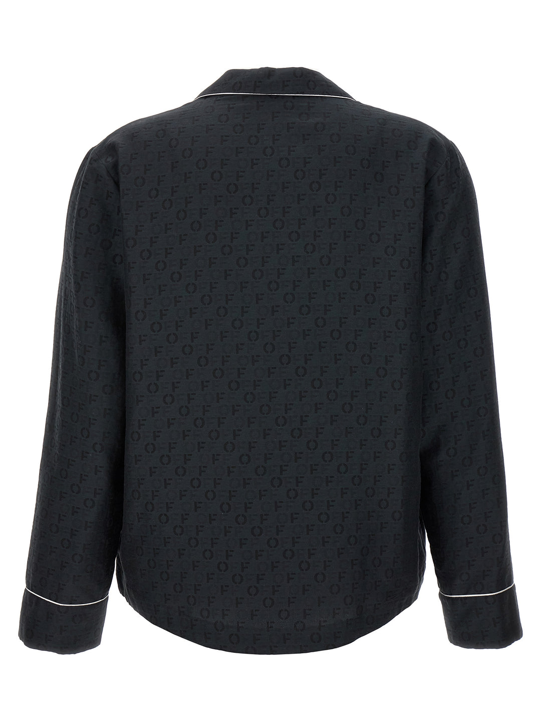 Off-White Black Silk Blouse