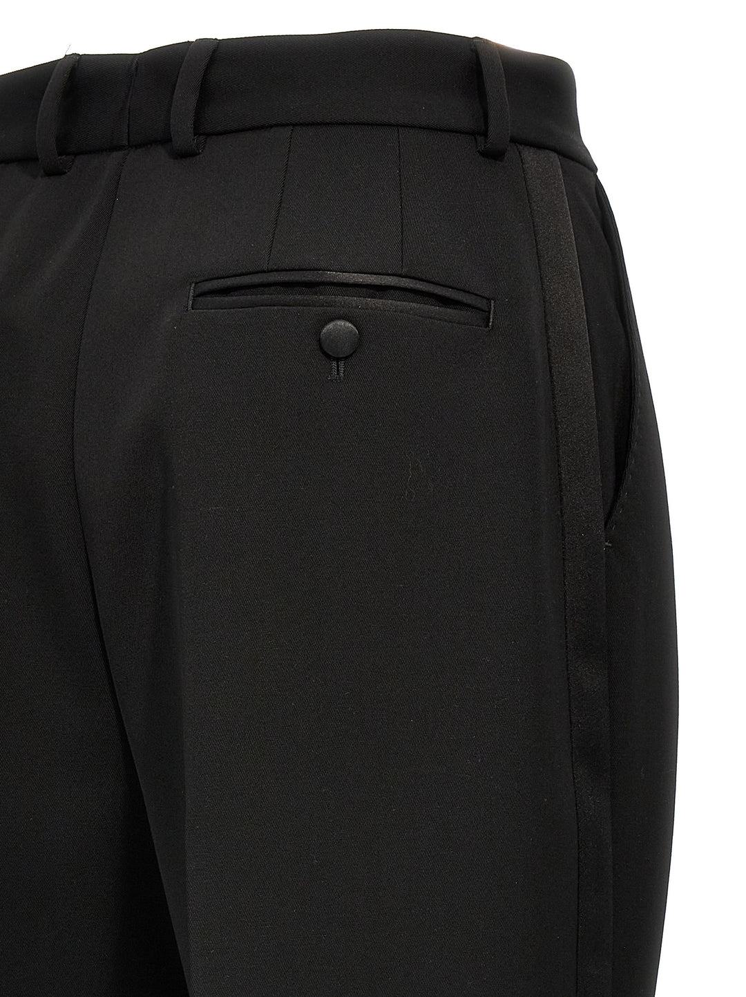 Dolce & Gabbana Black Virgin Wool Tuxedo