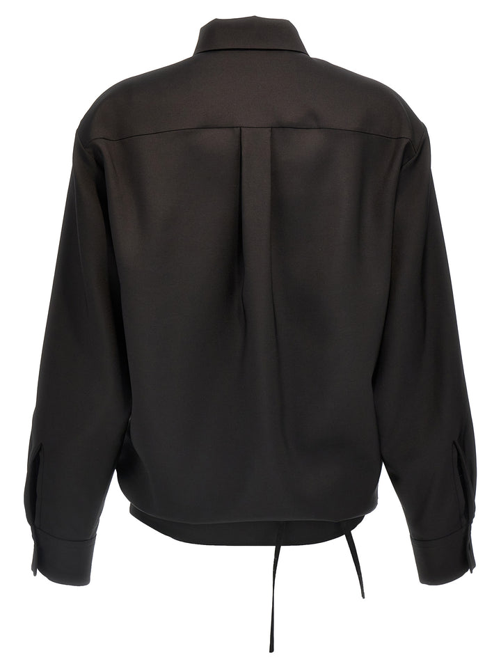 Valentino Garavani Black Wool Blouse
