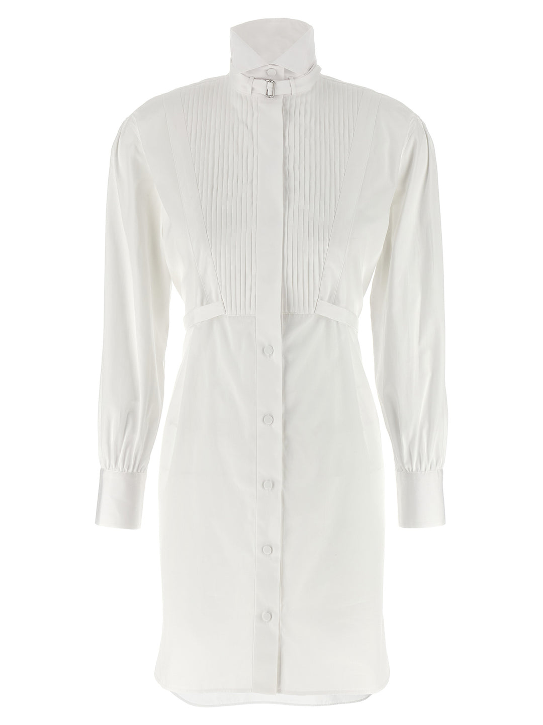 Alexander McQueen White Cotton Midi Dress