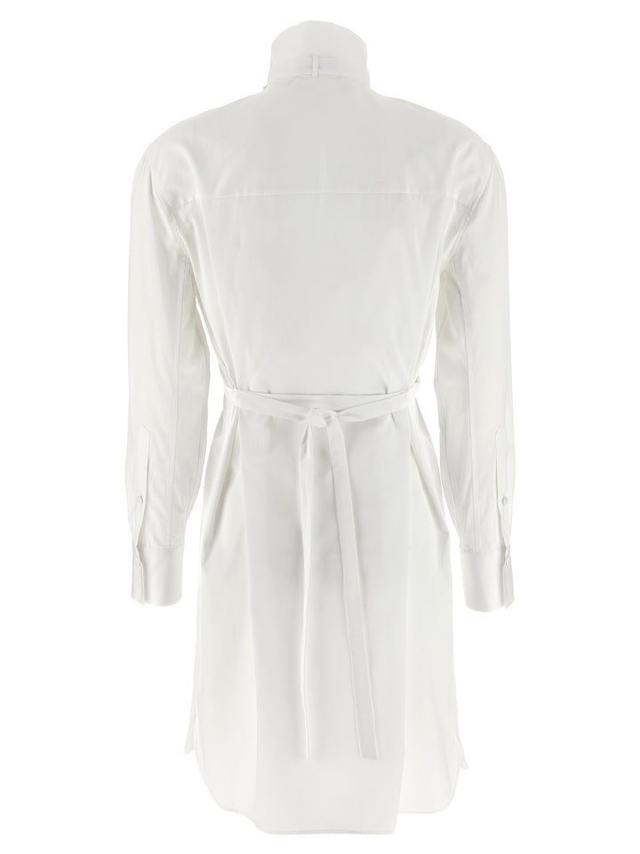 Alexander McQueen White Cotton Midi Dress