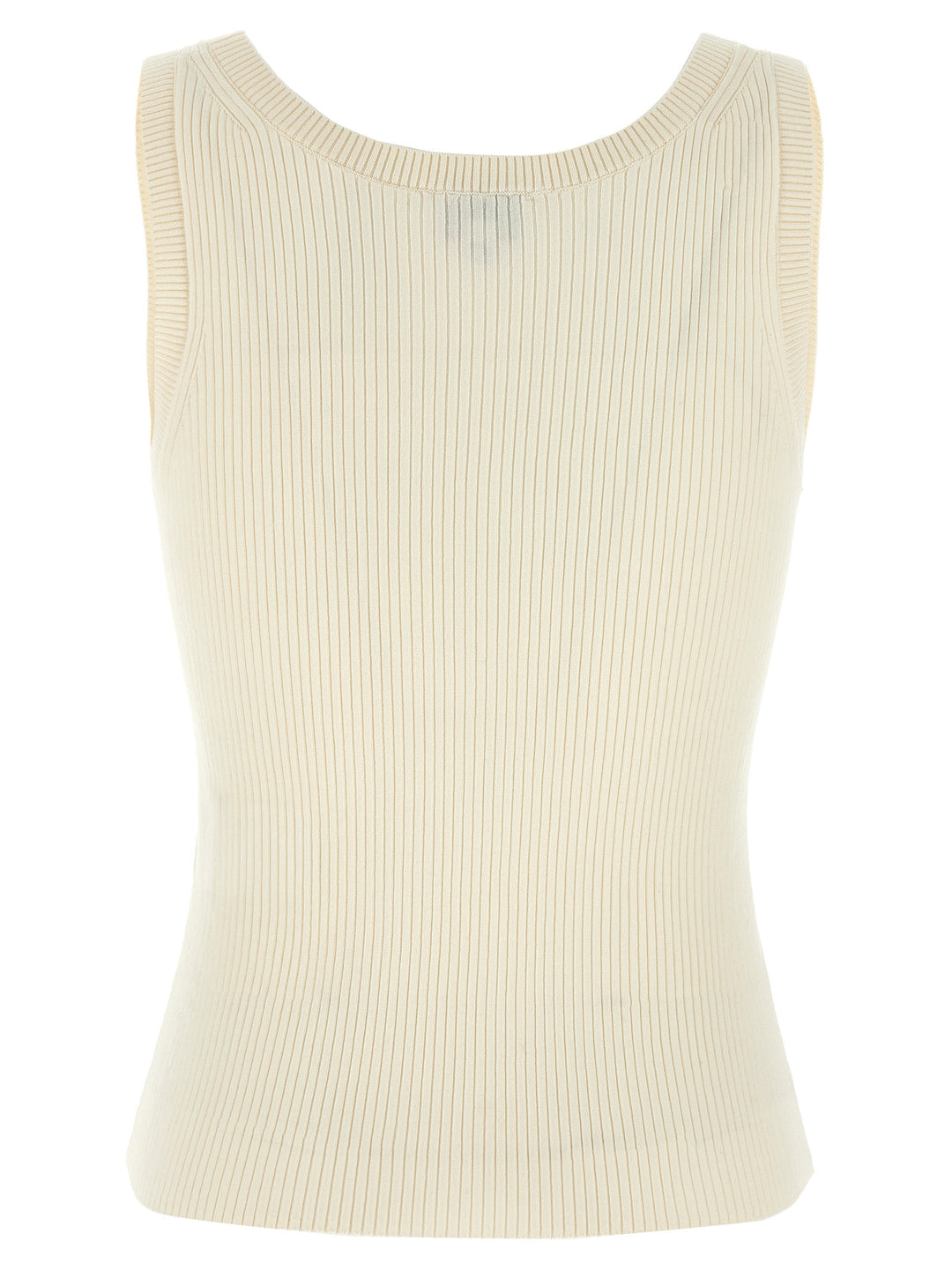 Kenzo White Viscose Sleeveles T-Shirt
