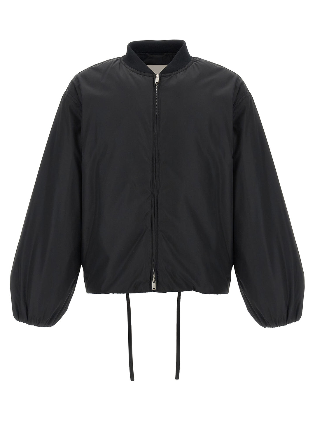 Jil Sander Black Polyester Bomber