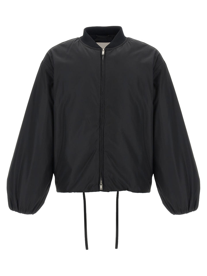 Jil Sander Black Polyester Bomber
