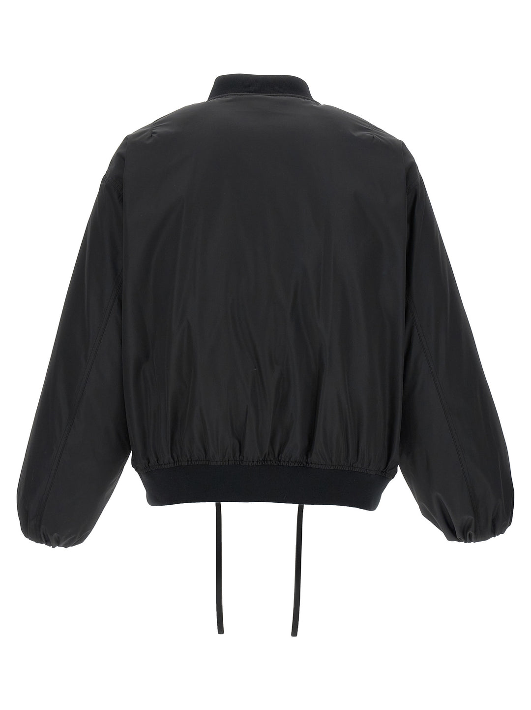 Jil Sander Black Polyester Bomber