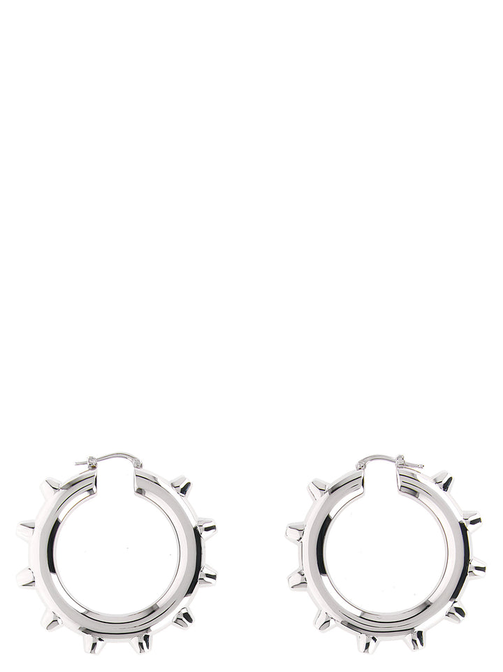 Jil Sander Silver Brass Earrings