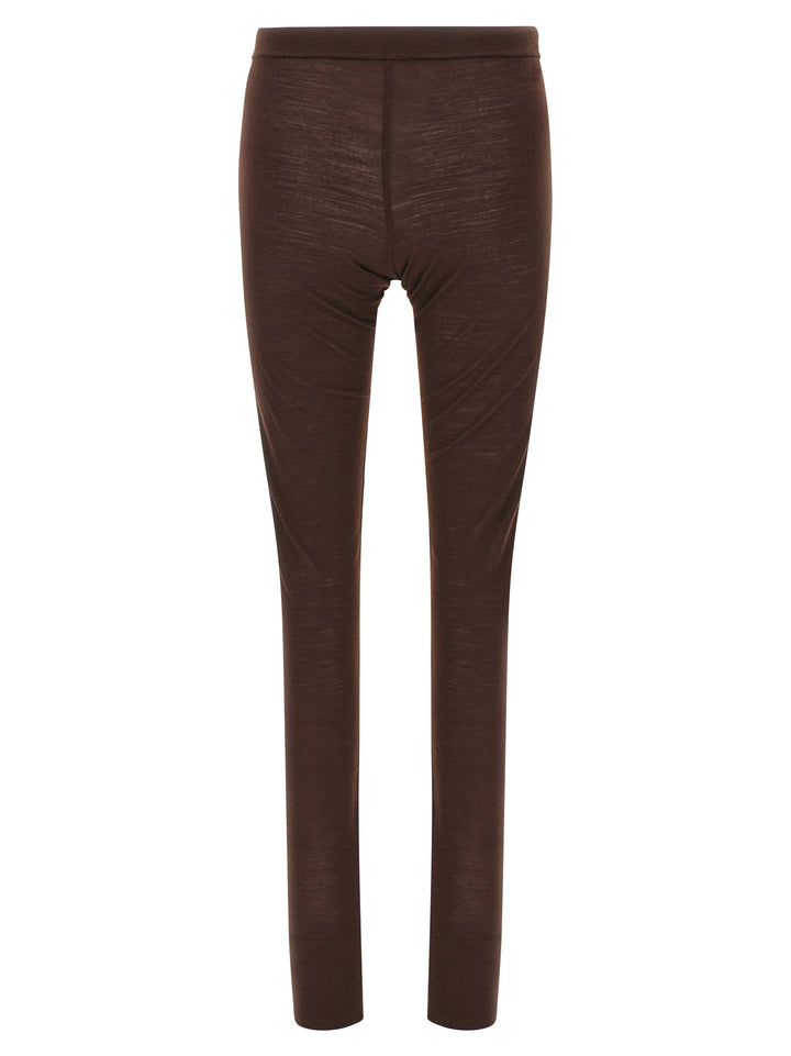 Jil Sander Bordeaux Polyester Leggings