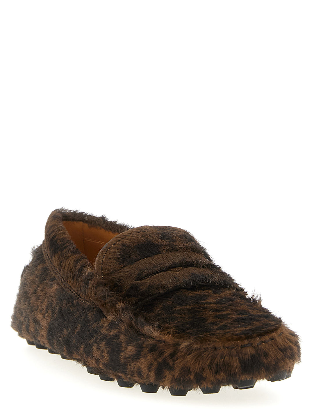 Tod's Brown Calfskin Slip-On Loafers
