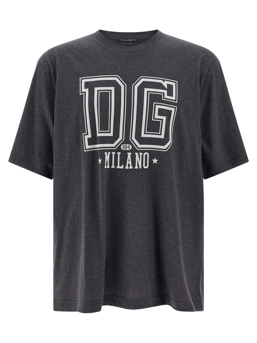 Dolce & Gabbana Gray Cotton T-Shirt
