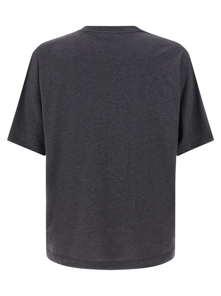 Dolce & Gabbana Gray Cotton T-Shirt