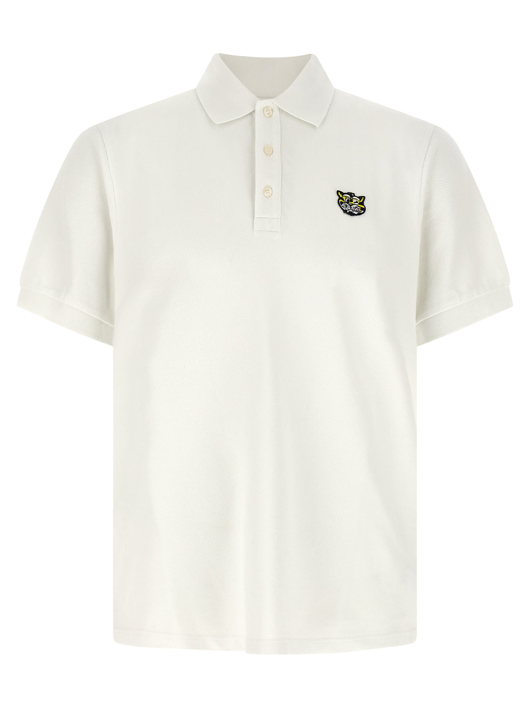 Kenzo White Cotton Polo Shirt