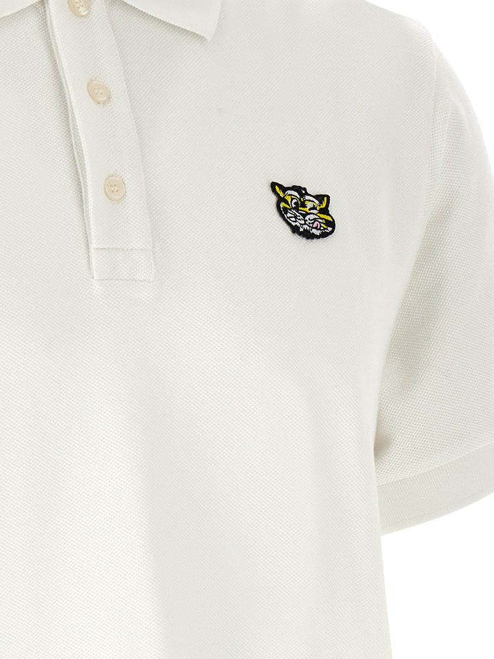 Kenzo White Cotton Polo Shirt