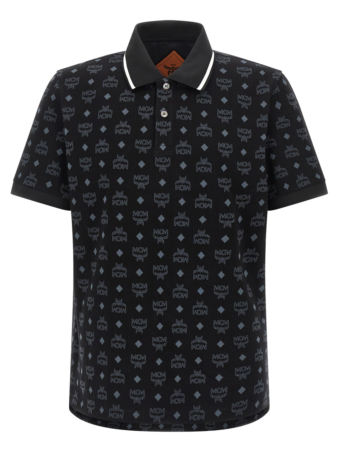 MCM Black Cotton Polo Shirt