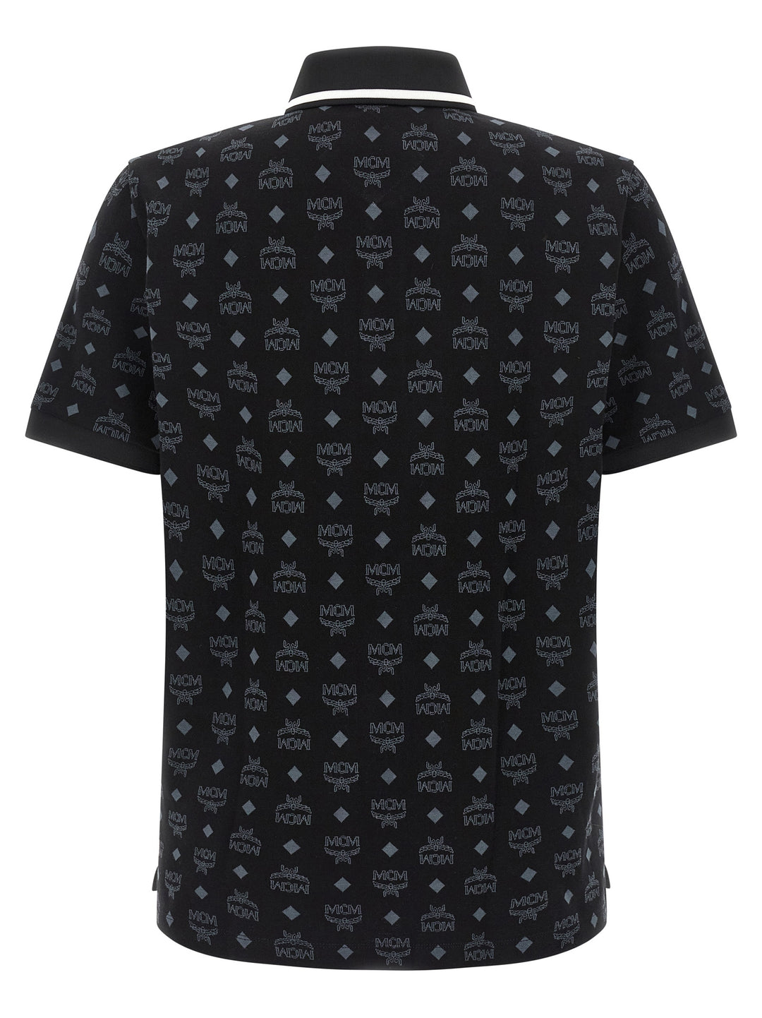 MCM Black Cotton Polo Shirt