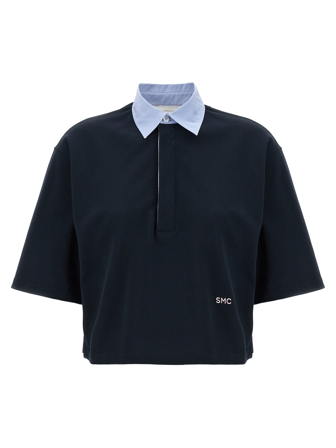 Stella McCartney Blue Cotton Polo Shirt