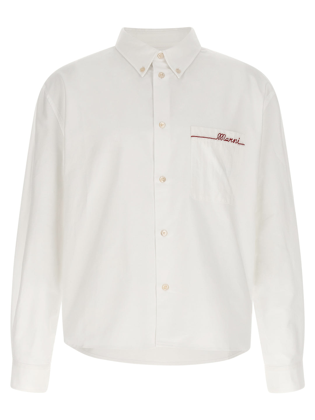 Marni White Cotton Blouse