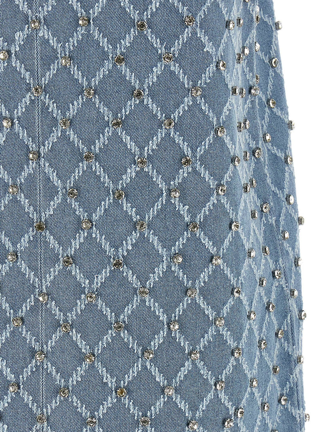 PINKO Blue Cotton Short Dress
