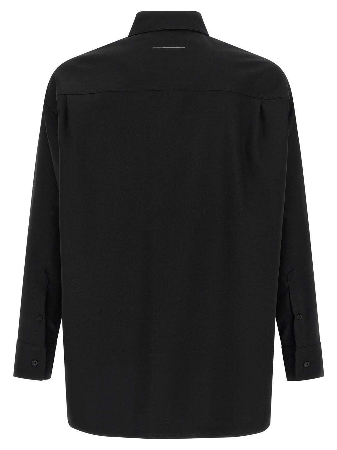 MM6 Maison Margiela Black Polyester Blouse