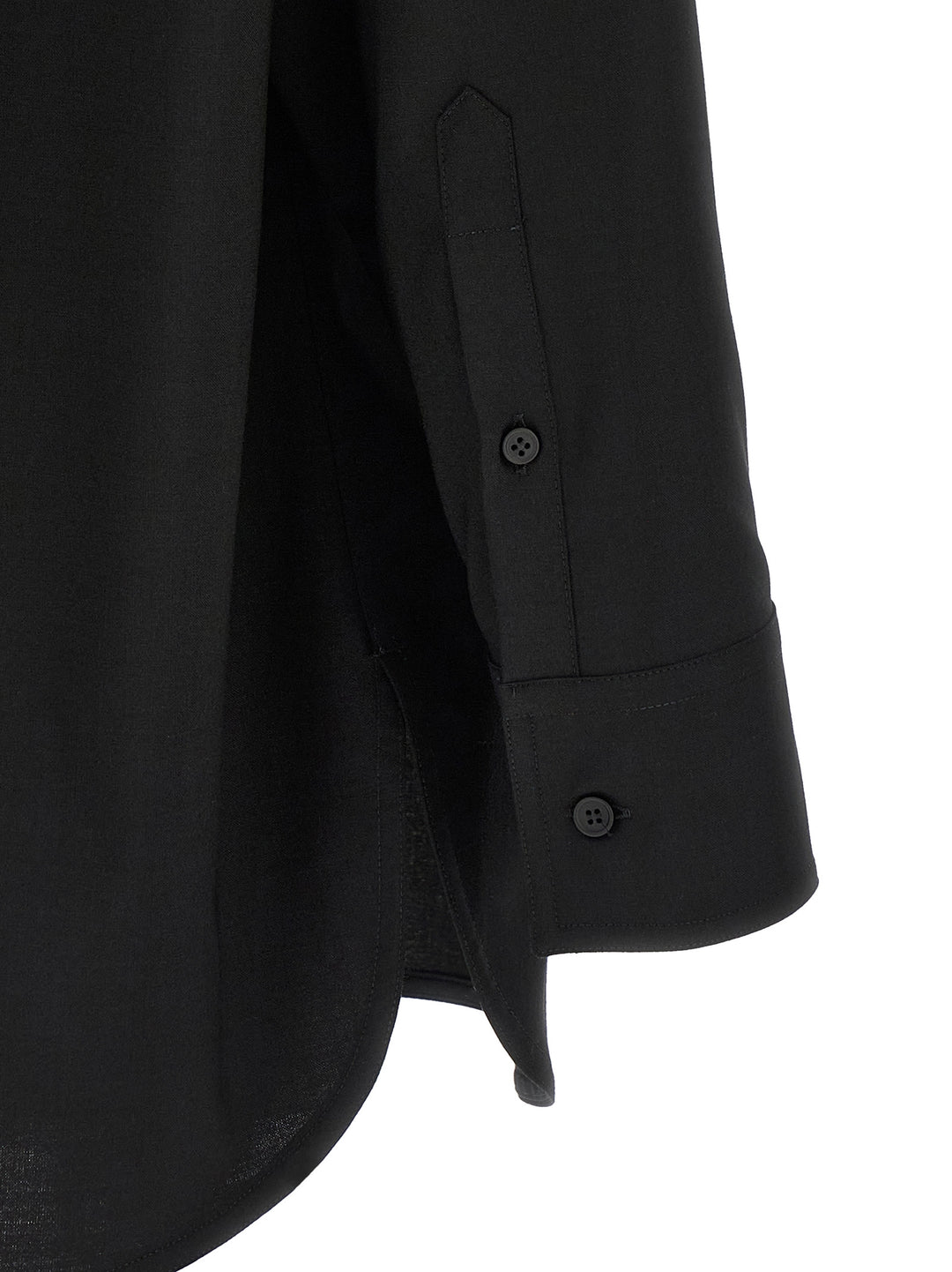MM6 Maison Margiela Black Polyester Blouse