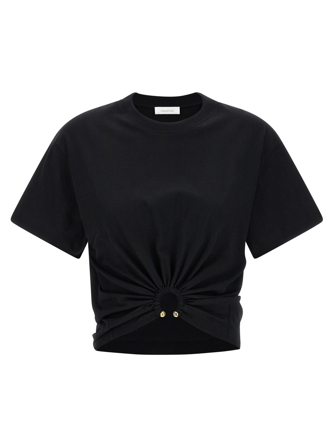 Paco Rabanne Black Cotton T-Shirt
