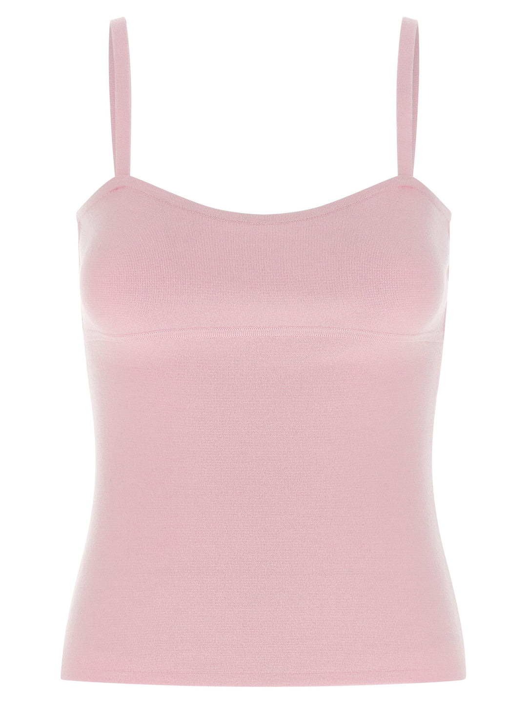 Max Mara Multicolor Virgin Wool Sleeveles T-Shirt