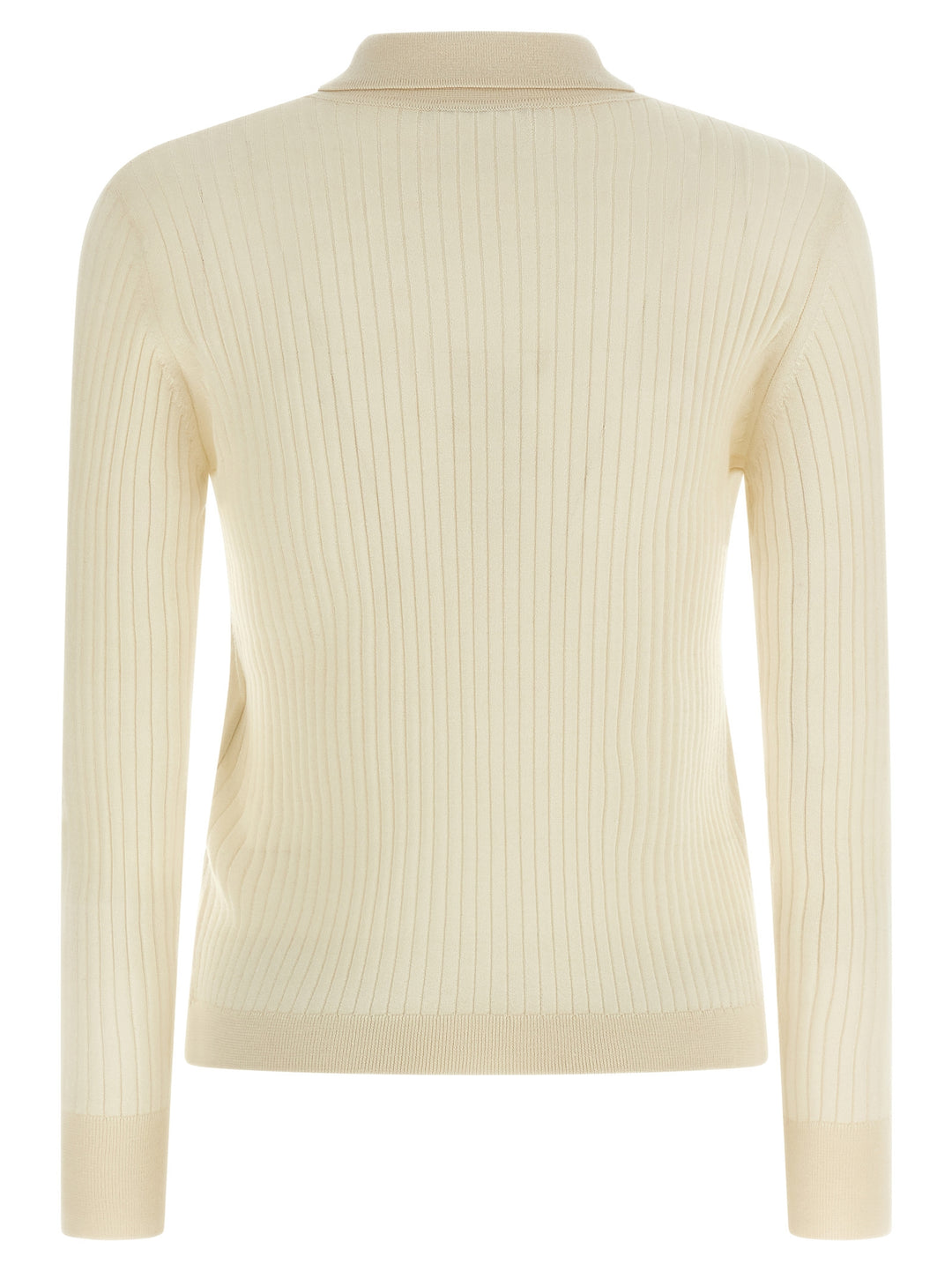 Max Mara White Cashmere Polo Shirt