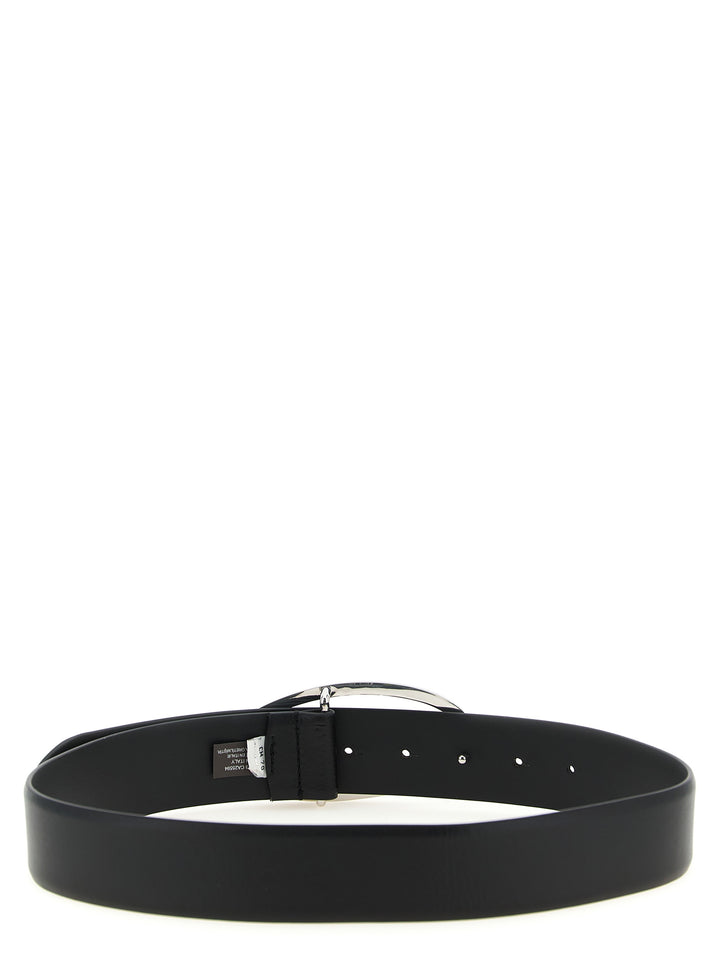 Diesel Black Leather Regular Belt