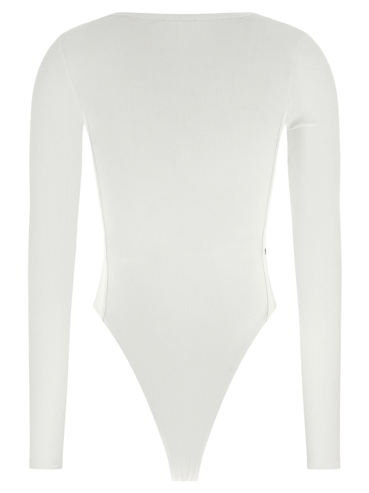 Diesel White Viscose Bodysuit