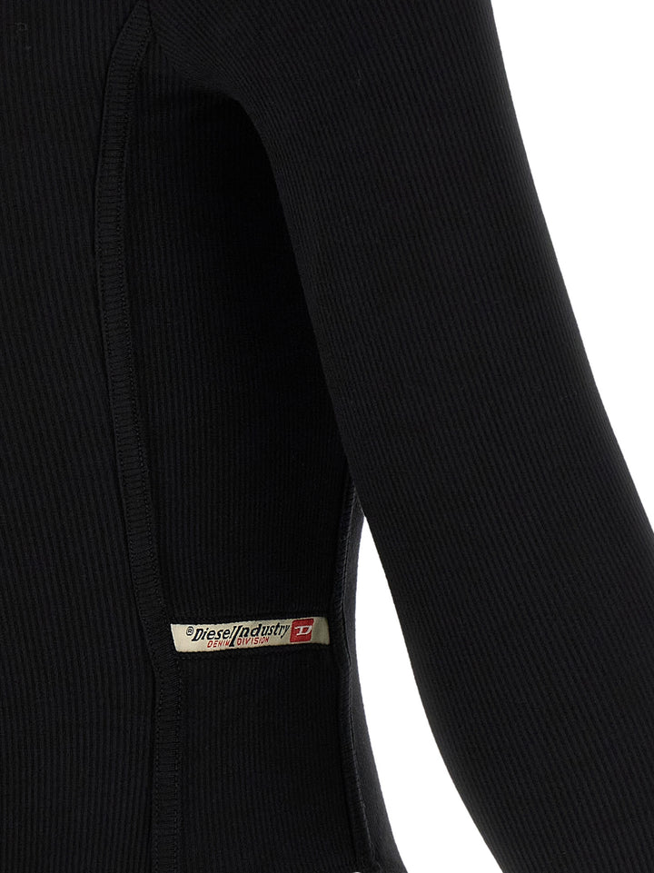 Diesel Black Viscose Bodysuit