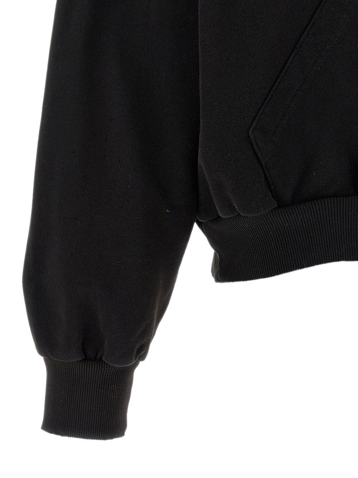 MM6 Maison Margiela Black Cotton Sweatshirt
