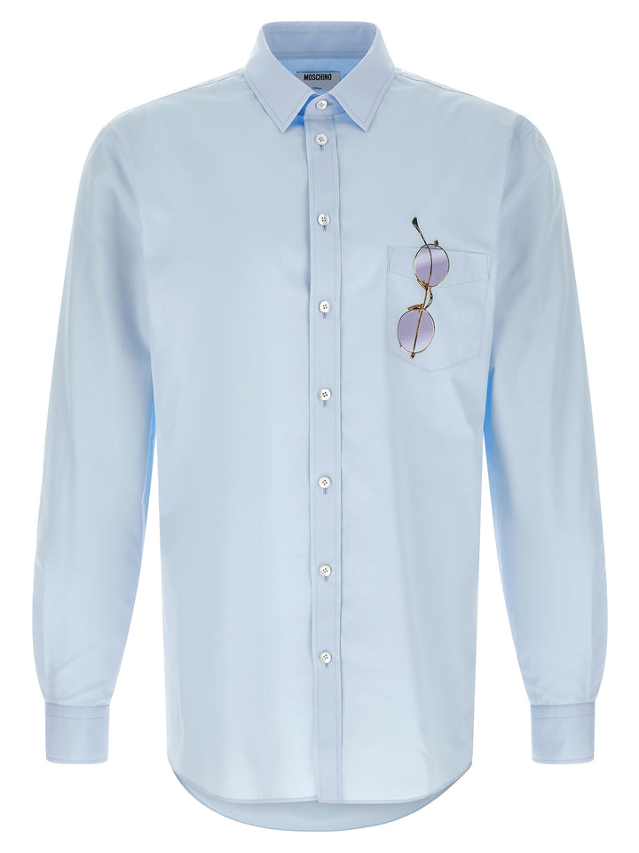 Moschino Blue Cotton Blouse