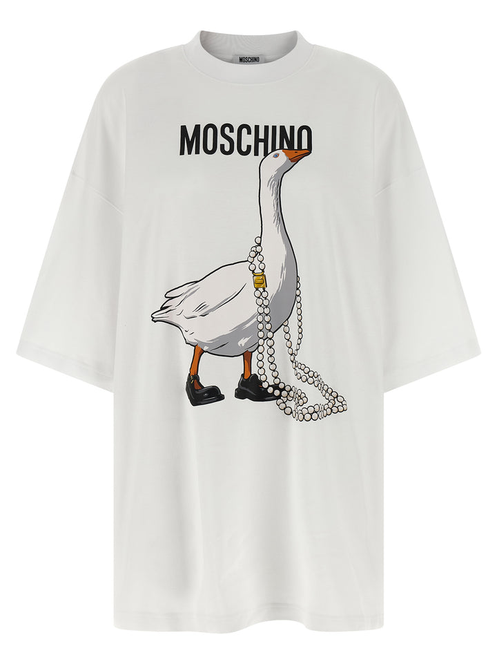 Moschino White Cotton Short Dress