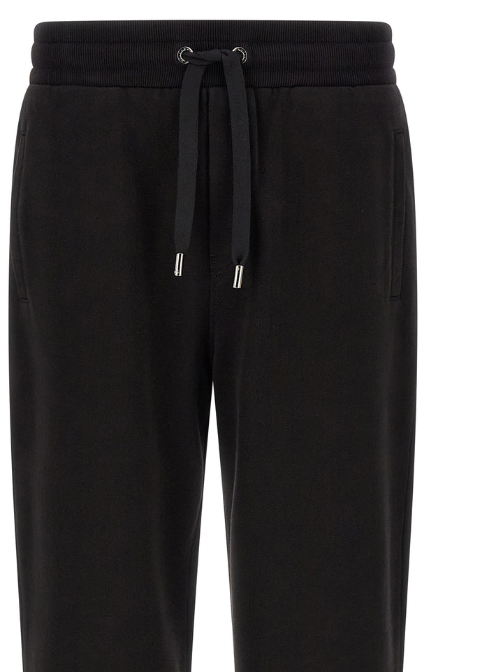 Dolce & Gabbana Black Cotton Joggers (Workout Pants)