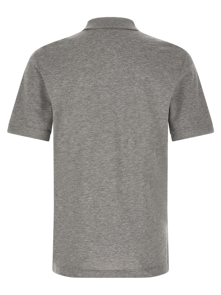 Hugo Boss Gray Cotton Polo Shirt