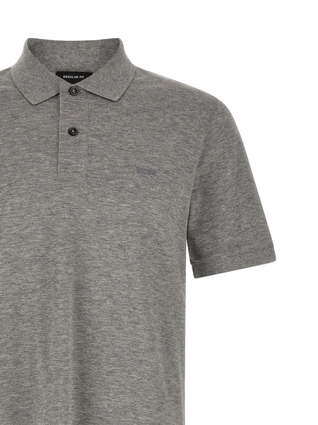 Hugo Boss Gray Cotton Polo Shirt