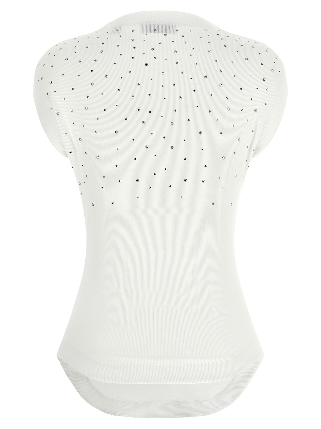 Off-White White Viscose Sleeveles T-Shirt