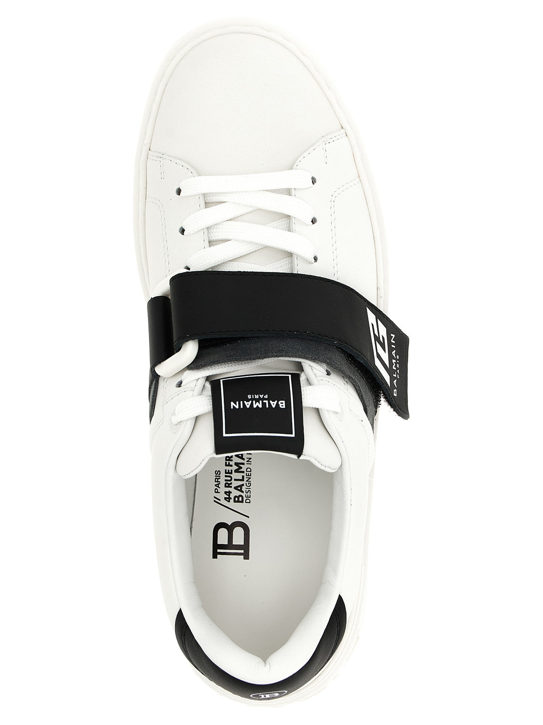 Balmain Bicolor Calfskin Low Top Sneakers