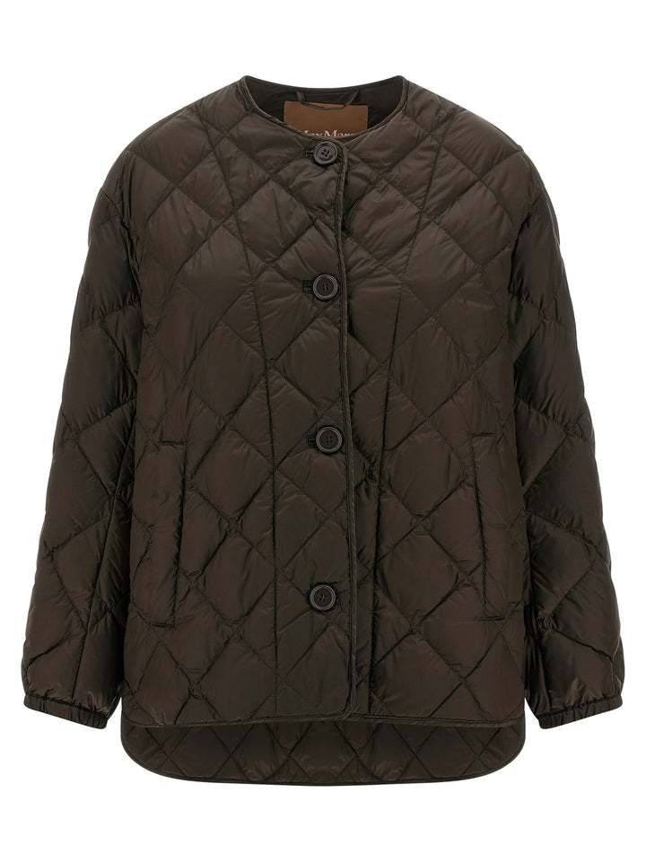 Max Mara Brown Polyamide Full-Length Jacket
