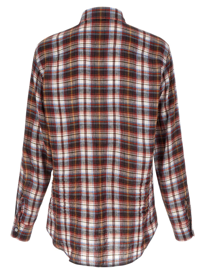 Dsquared² Multicolor Linen Blouse
