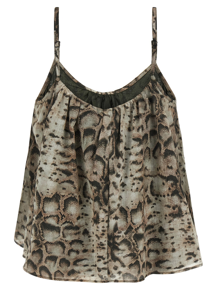 PINKO Gray Cotton Blouse