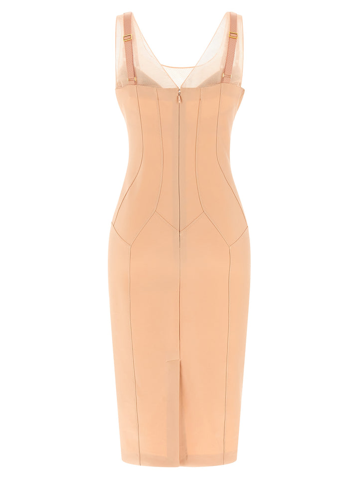 Elisabetta Franchi Multicolor Polyamide Midi Dress