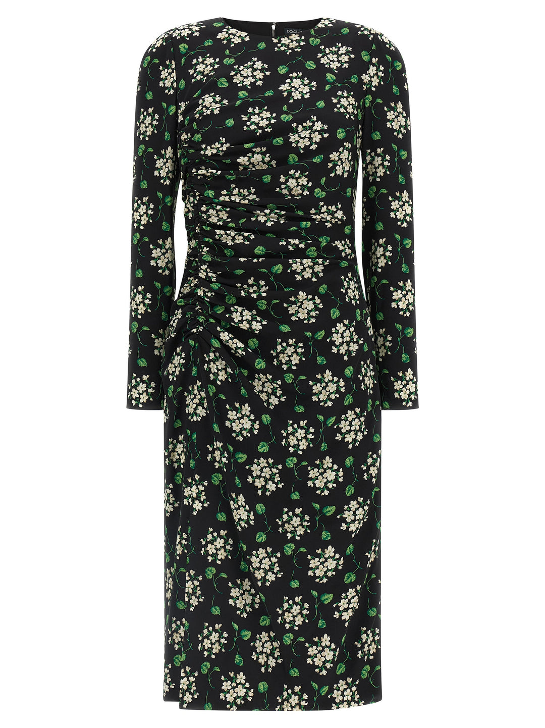 Dolce & Gabbana Black Synthetic Midi Dress