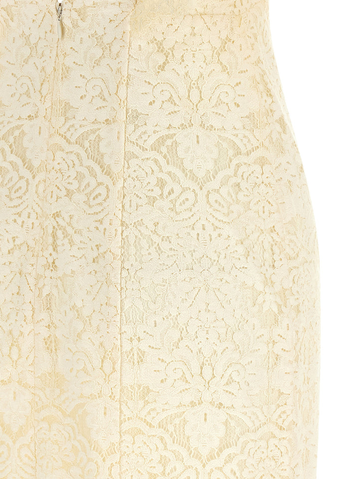 Twinset White Cotton Long Dress