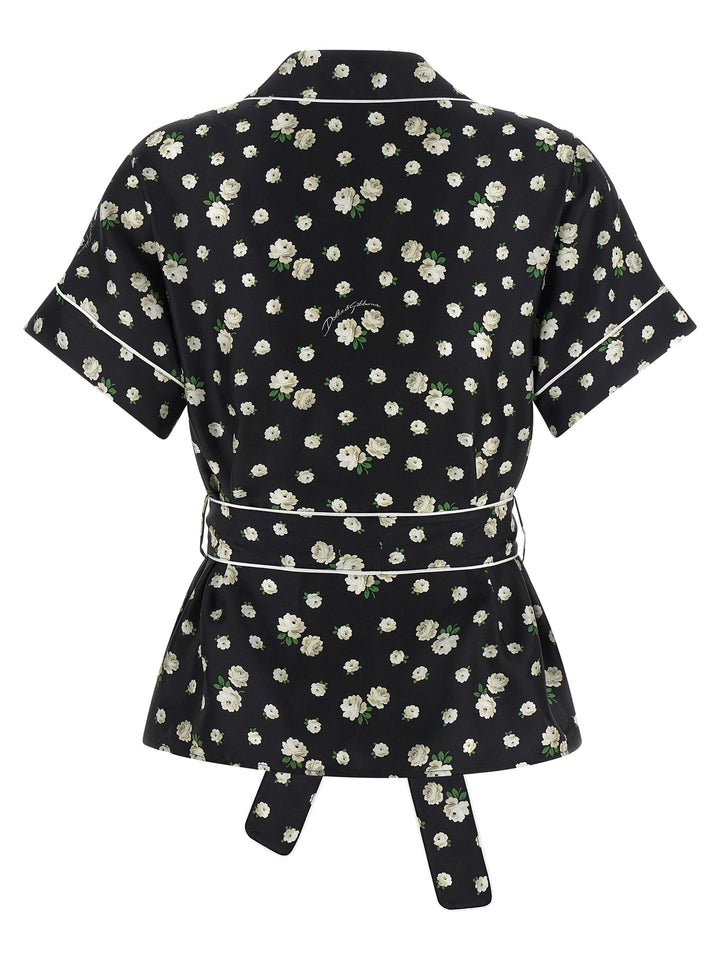 Dolce & Gabbana Black Silk Blouse