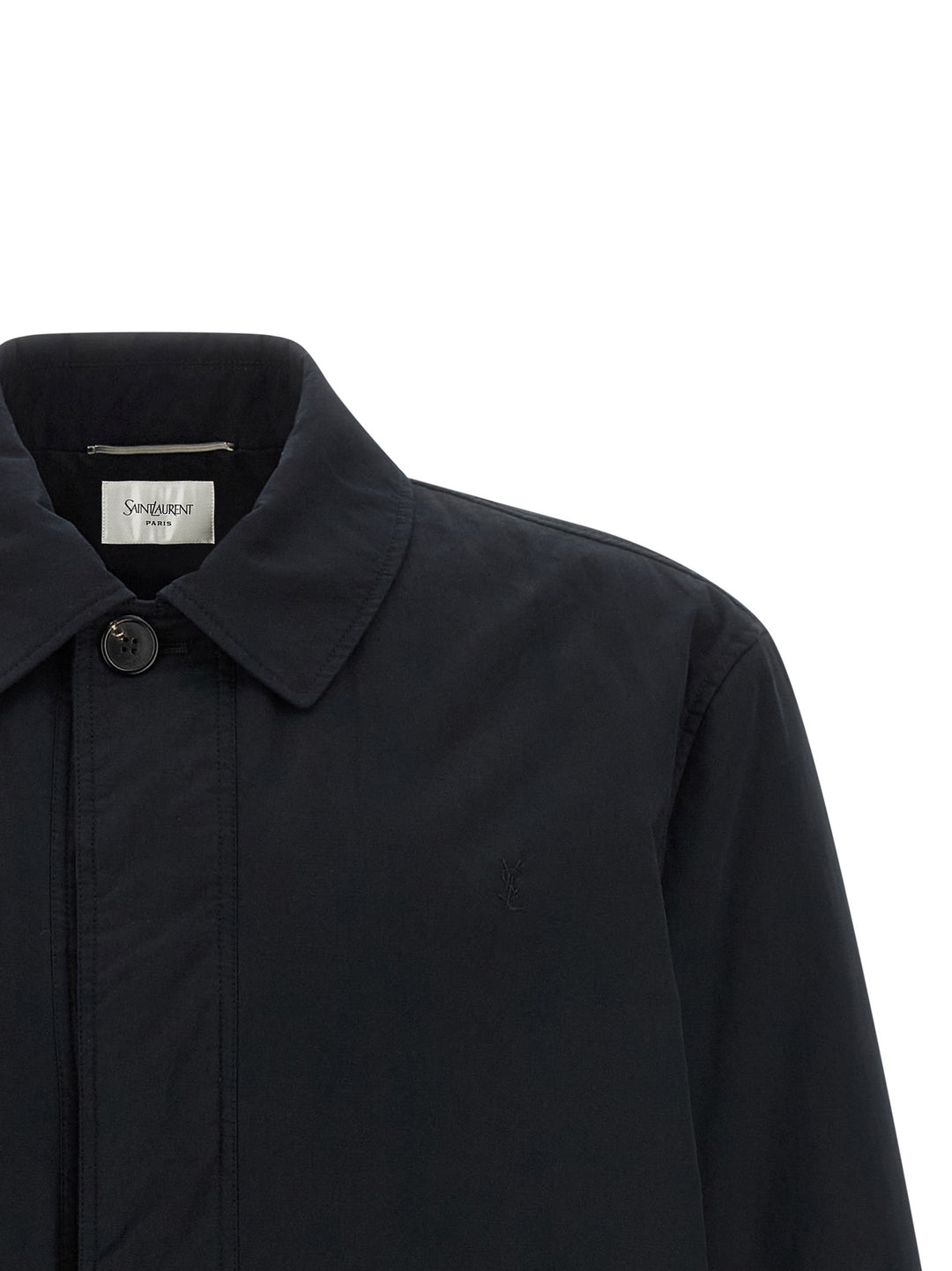Saint Laurent Black Cotton Shell Jacket